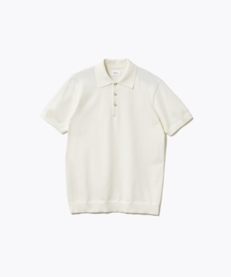 MIGARU Light Knit Short Sleeve Tailored Polo Shirt
