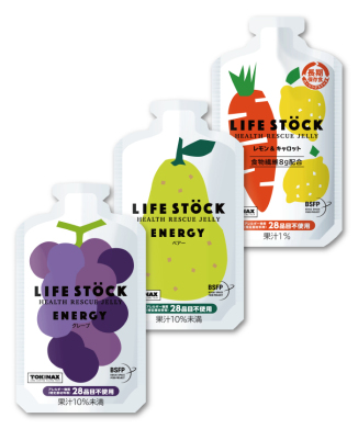 LIFE STOCK 防災備蓄ゼリーセット［1］ エネルギー＆食物繊維サポートセット（全9個入り）