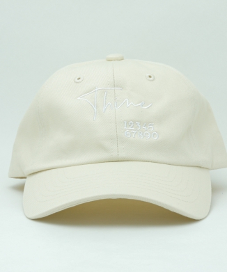 【Thine】ロゴキャップ - Ivory