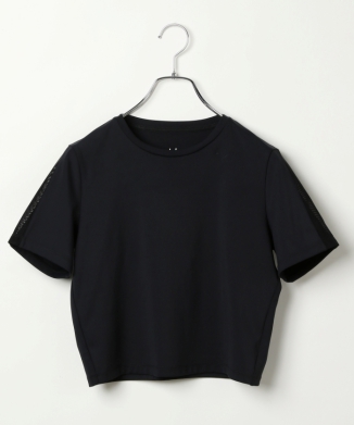 メッシュラインスリーブプルオーバー