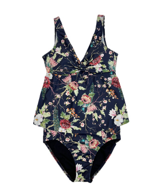 ジャパネスクボタニカルVネックキャミソールビキニ