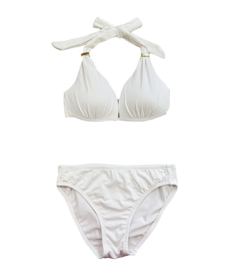 無地サッシュホルターネックビキニ