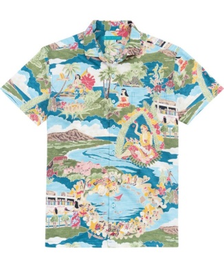 【Tori Richard】アロハシャツ Boat day aloha