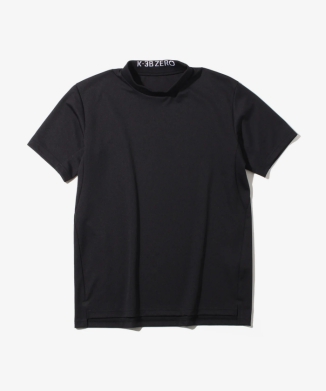 和紙糸半袖モックネックTシャツ