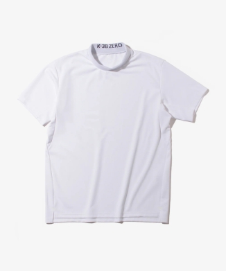 和紙糸半袖モックネックTシャツ
