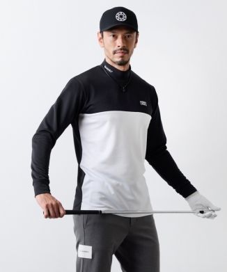 CHEST SWITCH L/S MOCKNECK SHIRTSチェストスウィッチ 長袖モックネック