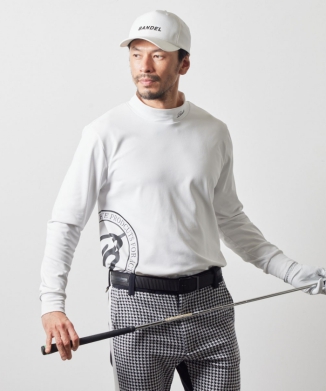 SIDE LOGO L/S MOCK NECK SHIRTS