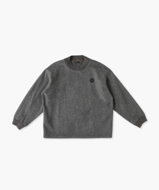 WOOL MOCK NECK PULLOVER