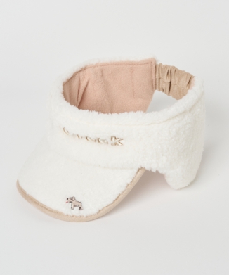 【レディース】エコファー耳当て付バイザー