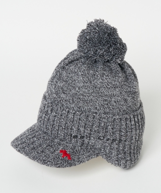 【レディース】つば付きニットキャップ