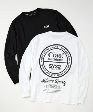 CIRCLE LOGO BACK PRINT L/S TEE