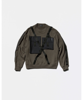 <セール価格＞オールモストブラックコラボ　COTTON FRENCH TERRY LONG T-SHIRT