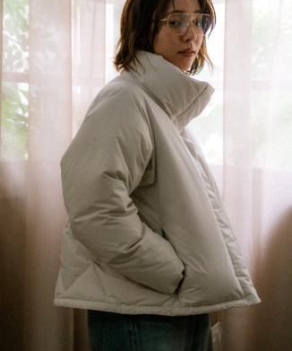 STAND COLLAR DOWN BLOUSON