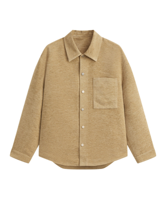 VELOUR SHIRT JACKET