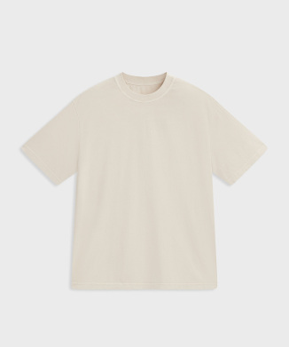 Washed Jersey Crew Neck T-Shirt