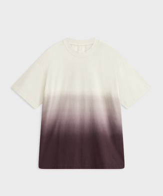 Gradient Knit Crew Neck S/S T-Shirt