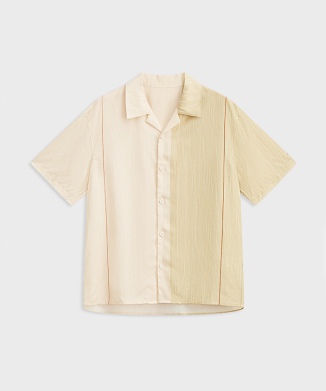 Resort-Style Striped S/S Shirt