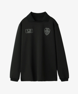 ダンボールニット 衿付きロングスリーブTシャツ