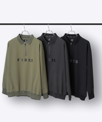 HALF ZIP POLO L/S