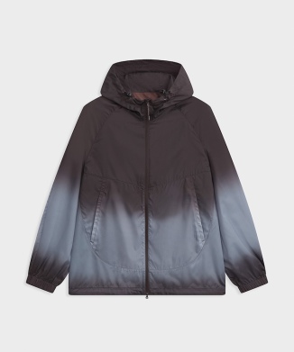 Gradient Woven Hooded Jacket