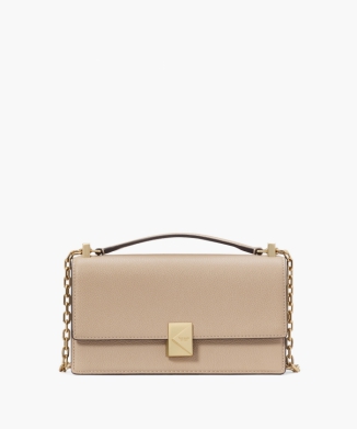 deco pebbled leather mini flap chain crossbody