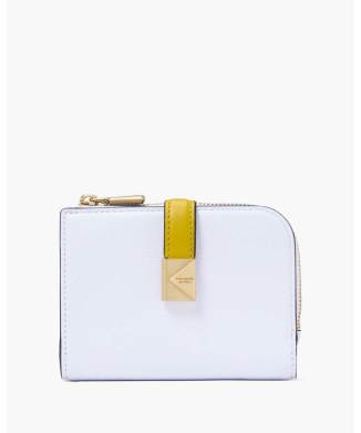 DECO COLORBLOCKED SMALL COMPACT WALLET