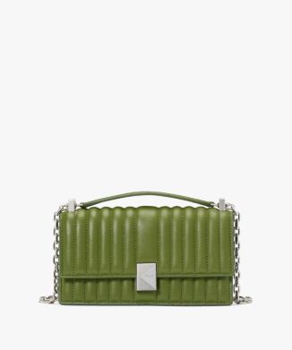 DECO QUILTED MINI FLAP CHAIN CROSSBODYデコ キルテッド ミニ フラップ チェーン クロスボディ