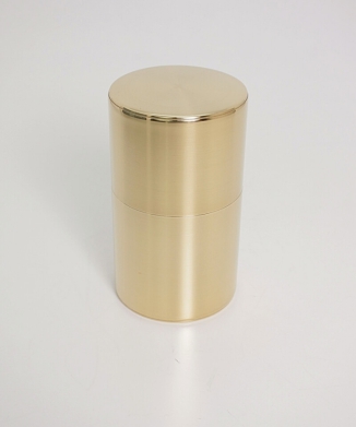 開化堂　茶筒　真鍮　長型200g