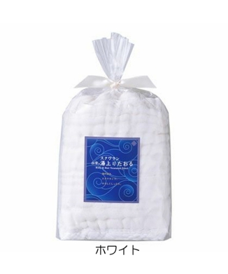 白雪ふきん/スクワラン湯上りたおる【ホワイト、桜、ブルー】