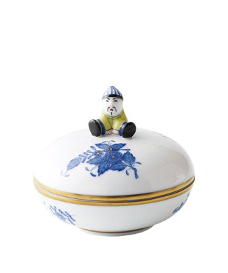 「アポニー・ブルー」ラウンドボックス座り込みマンダリン