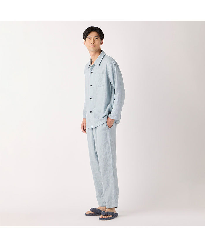 メンズマシュマロガーゼベーシックパジャマ(lw5B0010)｜阪急百貨店公式
