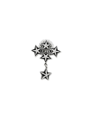 4 Tiny Spike Star w/ Dangling Spike Star