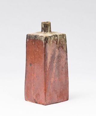 耀変志埜方壷　YOHEN SHINO Square Vase