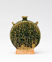 織部扁壷　ORIBE Rectungular Vase