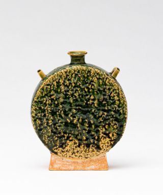 織部扁壷　ORIBE Rectungular Vase
