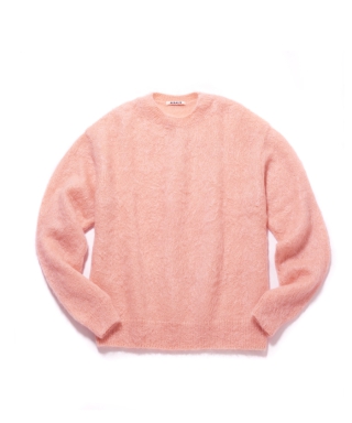 BRUSHED SUPER KID MOHAIR BLEND KNIT P/O