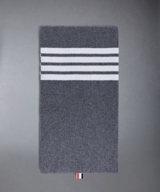 SCARF W/ 4 BAR STRIPE IN CASHMERE