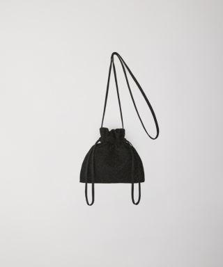 STRATA GLITTER DRAWSTRING MINI BAG