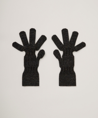 FLUTED GLITTER GLOVES