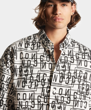 ICON STAMPS OVERSIZE SHORT SLEEVES SHIRT