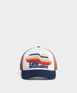 Dsquared2 Logo Embroidered Trucker Baseball Cap