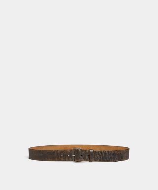 Vintage Buckle Scallop Belt
