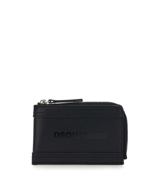 Deep Black Zip Wallet