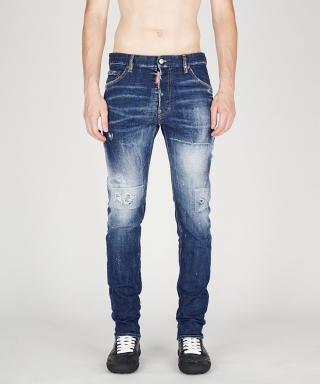 Dark White Line Wash Cool Guy Jean
