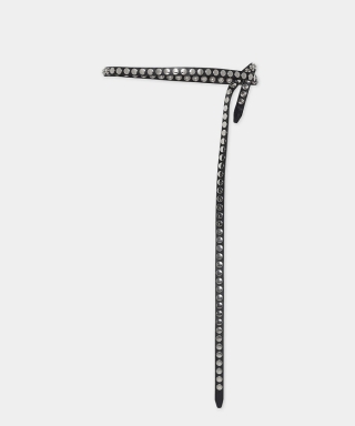 Allover Studs Snap Button Belt