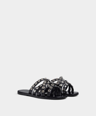 Allover Studs Flat Sandals