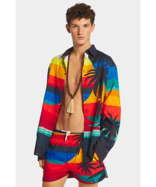 Summer Lovers Oversized Sunset Shirt