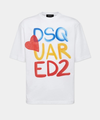 Summer Lovers Loose Fit Colourful Logo T-Shirt