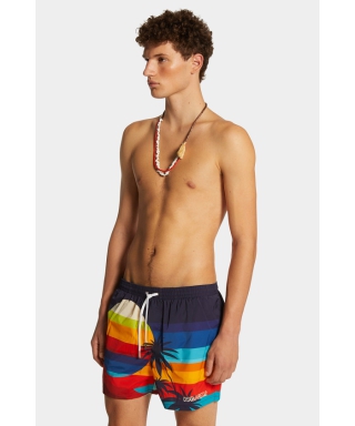 Summer Lovers Sunset Midi Swim Boxer