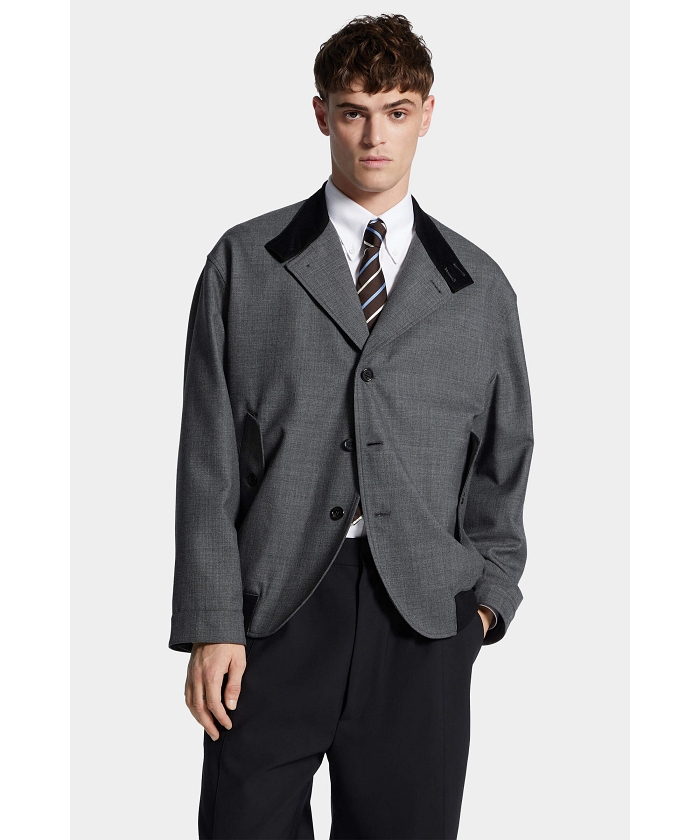 Baracuta ウールジャケット グレー BARACUTA FOUR CLIMES バラクータフォークライム HERRINGBONE